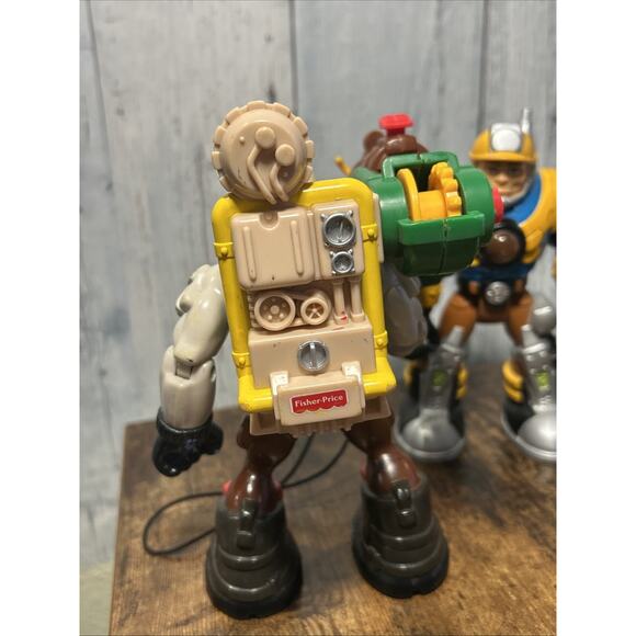 Fisher Price Rescue Heroes Jack And 2 Others 2001 As Is. Missing Accessories - Picture 3 of 10